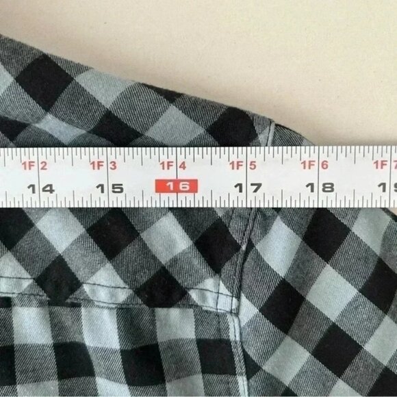 FOX Mens Shirt Troubled Mind Woven Short Sleeve Button Down Green Black Check M - Picture 11 of 14